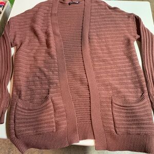 Women's Textured Knit Sweater - Rust
